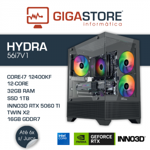 Desktop Gaming HYDRA-56i7V1 I7 12700KF 32GB RAM 1TB SSD W11
